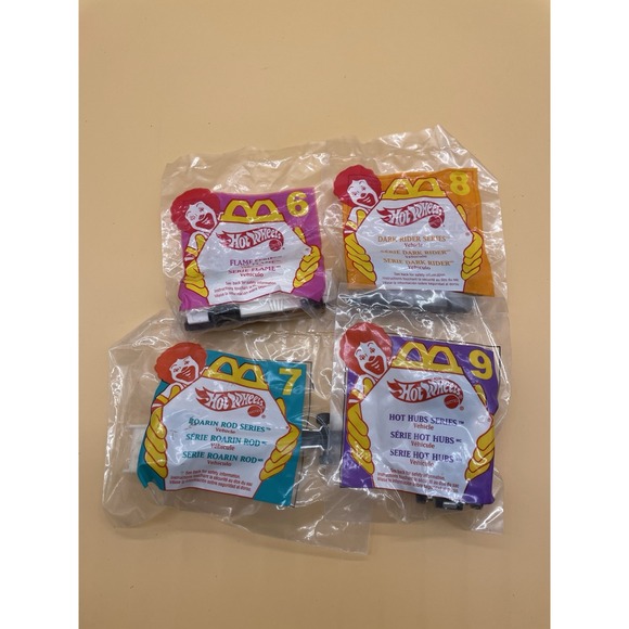 *BRAND NEW* Hot wheels‎  Happy Meal Toys McDonald's Set Of 4 From 1995 - Picture 3 of 3